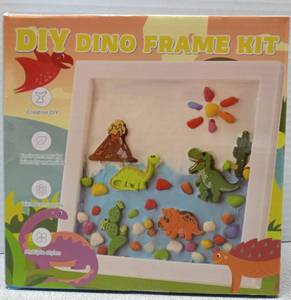 lot 4201 image: DIY Dinosaur Frame Craft Kit for Kids