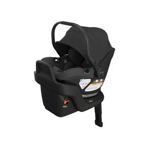 UPPAbaby Aria V2 Lightweight Infant Car Seat - Just Under 6 lbs - Base with Load Leg + Infant Insert + All-Weather FootCover Included - Direct Stroller Attachment - Jake (Charcoal/Black Leather) - Retails $450