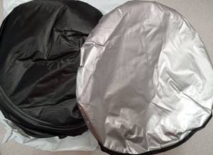 lot 4206 image: Car Windshield Sun Shade with Installation Instructions