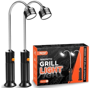 lot 4248 image: 2 Pack Magnetic BBQ Grill Light Set with LED