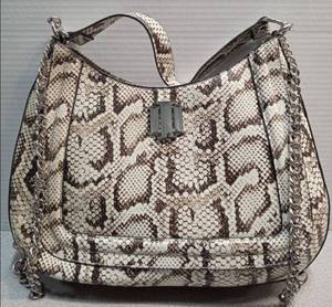 lot 4259 image: Python Print Shoulder Bag with Chain Details