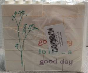 lot 4263 image: Good Day Building Block Set with Floral Design