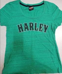 lot 4270 image: Harley Davidson Womens Green T-Shirt - Size L