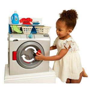 lot 4305 image: Little Tikes First Washer Dryer  Pretend Play Appliance  Interactive Toy Washing Machine with 11 Accessories  Kids Ages 2