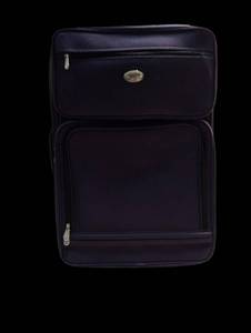 lot 4306 image: Purple Rolling Soft Shell Carry-On Suitcase with Handle