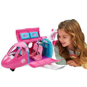 lot 4339 image: Barbie Dreamplane Airplane Playset with Puppy and Snack Cart  15 Accessories