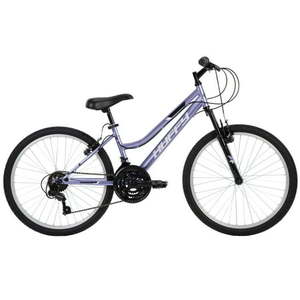 lot 4341 image: Huffy 24  Rock Creek Mountain Bike  Fits Riders 4 8  - 5 8   Purple  Adult  Women s - Retail $375