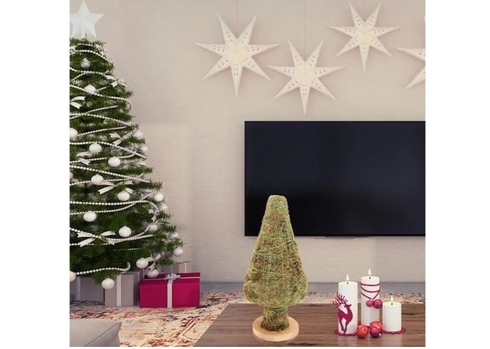 lot 621 image: Decorative Moss Cone Topiary