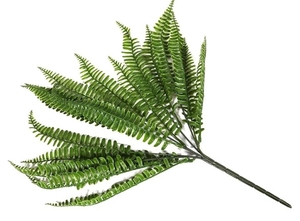 lot 4118 image: 48 Branches Green Artificial Plants with Flower Persian Leaf Flowers Office Home Garden