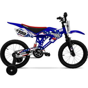lot 4158 image: Hyper Bicycles 16 Nitro Circus MotoBike  Children Ages 4-8 - Blue