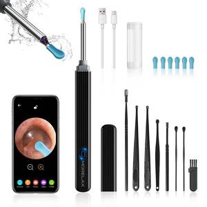 lot 4347 image: Ear Wax Cleaner with Camera, Earwax Removal, Earwax Removal Tool, with 8 Ears, Earwax Cleaning kit 1080P HD Otoscope - Ear Camera with 6 Ear Scoops - Otoscope Ear Pick for iOS and Android