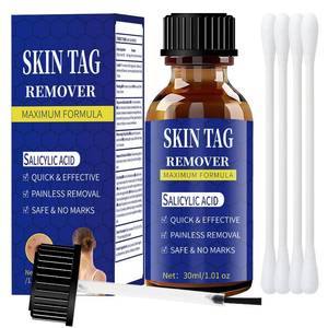 lot 4354 image: Zxleeyh Fast-Acting Skin Tag Remover for Body and Neck - Natural, Mild Salicylic Acid Formula, Use a Brush applicator Skin tag Remover Precisely and painlessly and Quickly.Safe for Sensitive skin30ML - Exp 20270815