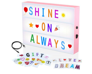 lot 4402 image: Color Card Light Box with Colorful Letters and Symbols
