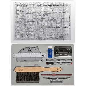 lot 4410 image: Mr. Pen- Architect Set  Professional Geometry Set  17 Pcs  Compass and Protractor Set  Drafting Tools