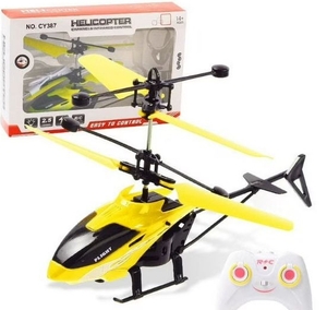 lot 4413 image: Induction Aircraft Remote Control Flying Helicopter with Controller