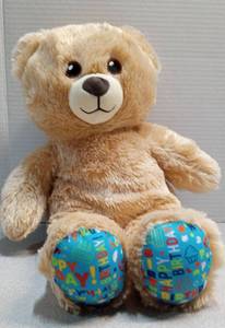 lot 3488 image: Build-A-Bear Workshop Plush Teddy Bear with Happy Birthday Paw Pads