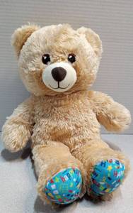 lot 3495 image: Build-A-Bear Teddy Bear with Birthday Paw Pads