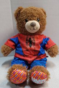 lot 3499 image: Build-A-Bear Spider-Man Costume Teddy Bear