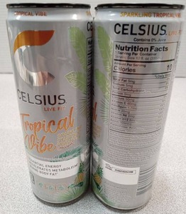 lot 352 image: Celsius Live Fit Tropical Vibe Energy Drink 4-Pack