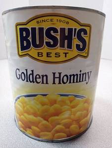 lot 3507 image: Bushs Best Golden Hominy Can Best By March 2027