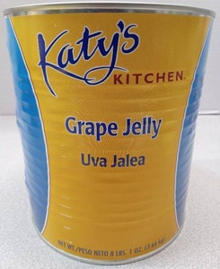 lot 3533 image: Katys Kitchen Grape Jelly 8 lb Commercial Can