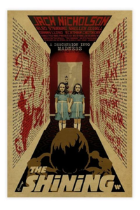 lot 4171 image: The Shining Horror Movie Poster Canvas Poster Bedroom Decor Sports Landscape Office Room Decor Gift Unframe16x24inch(40x60cm)