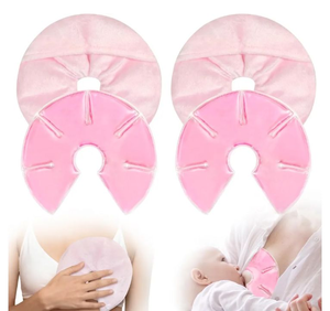 lot 4180 image: Aqua Peas Hot and Cold Breast Pad Microwave and Freezer Safe