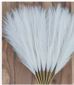lot 4421 image: White Feather Fan Decorative Home Accent