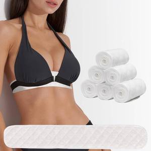 lot 4425 image: DawnBox Bra Liners to Absorb Sweat Under Breasts, Bra Sweat LinersTummy Liners for Sweat Rash, Absorbent Sweat Pads, Cotton Bra Liners for Sweat Rash Plus Size for Women & Men (15.7x3 in) 3Pcs