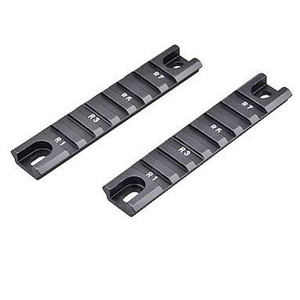 lot 4438 image: Trinity Force HK G36 Picatinny Rail Set, Black, Two 3-78in Rails w 7 Slots MNP