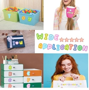 lot 4467 image: Colorful Letter Stickers Self Adhesive Vinyl Set 10 Sheets DIY Crafts