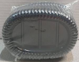 lot 4468 image: Black Soap Dish and Shower Caddy Set