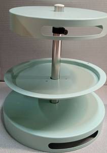 lot 4484 image: Mid Century Modern Mint Green Round Lazy Susan