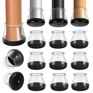 lot 4499 image: 28 Pcs Chair Leg Sliders for Carpet, Round Chair Glides, Silicone Furniture Leg Protectors Caps, Carpet Protectors Table Feet Covers Cups, Teflon Furniture Pads Sliders (Fit1316  1-316)