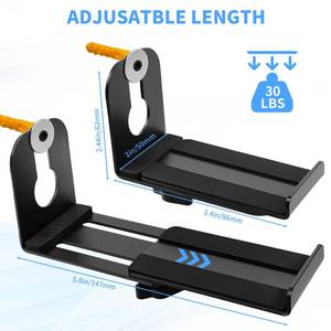 lot 4529 image: KEUYE Soundbar Mount Compatible with Roku,Depth Adjustable 3.4-5.8,Carbon Steel Wall Mount and Anti-Drop Soundbar Mount Under TV for Sony, JBL, LG, Samsung, Roku, Vizio, Bose