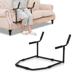 lot 4564 image: Fanwer Stand Assist for Couch and Sofa, Settee Lift Assist for Elderly, Y-Shaped Grab Bar Standing Aid for Patients, Adults, Seniors and Disabled, Adjustable Daily Living Mobility Aid, Black,Small