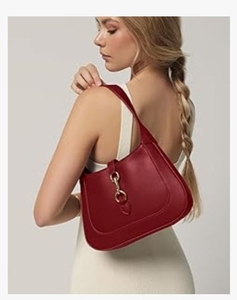lot 4567 image: APRYL Small Structured Shoulder Bag with Adjustable Strap