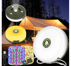 lot 4643 image: Camping Lights, Rechargeable Camping Light, Portable Outdoor String Lights,