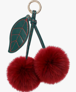 lot 4662 image: Cherry Pom Pom keychain