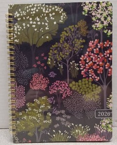 lot 4668 image: 2026 Planner, Weekly and Monthly Planner for Women, January 2026 to December 2026, Pretty Hardcover 2026 Calendar Planner Book with Tabs, Inner Pocket, Spiral Bound, Perfect Office Home School Supplies - 6.3 x 8.5, Colorful Grove