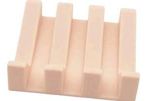 lot 4586 image: Silicone Soap Holder with Drainage Slots 2 pack