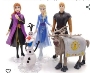 lot 4700 image: 5pcs Frozen Cake Topper Set 11-12cm