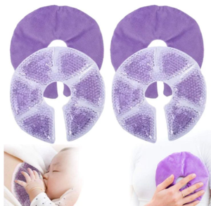 lot 4733 image: Breast Therapy Pads, Hot Cold Breastfeeding Gel Pads, Breastfeeding Essentials and Postpartum Recovery, Nursing Breast Pads Pain Relief for Mastitis (PINK)