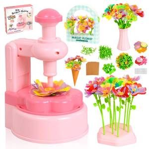 lot 4823 image: PIGETALE Fabric Flower Bouquets Toys for Girls 3 4 5 6 7 8 9 10 Years Old, DIY Arts & Crafts Kit for Kids Ages 4-8, Educational Preschool Learning Gardening Toys for Toddlers Christmas Birthday Gifts