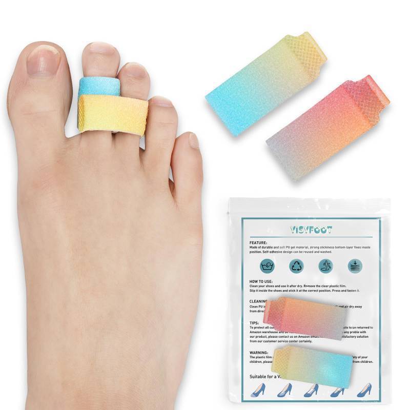 lot 639 image: YISYFOOT Hammer Toe Corrector for Women, Fabric Buddy Wraps to Protect and Straighten, Reusable Toe Straightener for Claw Toe (2)