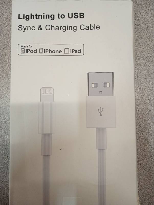 lot 4062 image: Lightning to USB Charging Cable Bundle 3 pack