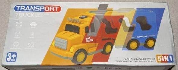 lot 4101 image: 5 in 1 Transport Truck Playset