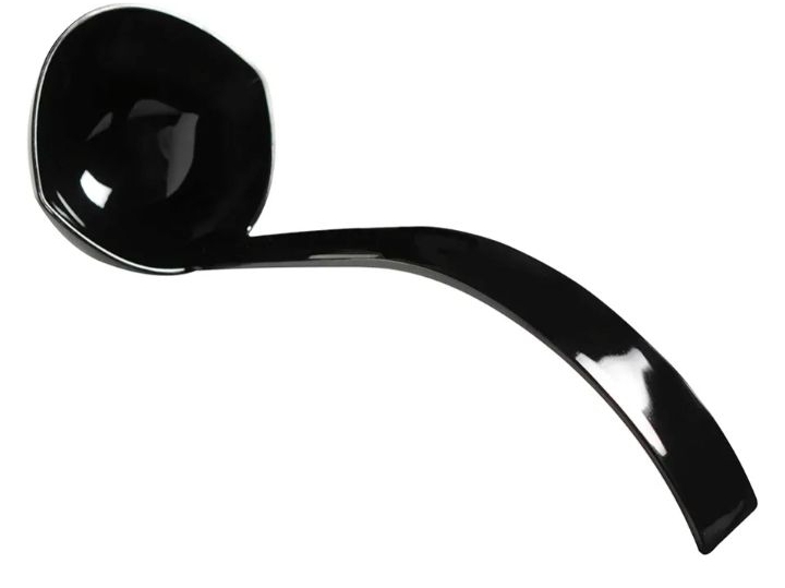 lot 4246 image: Black Plastic Punch Ladle 10 piece