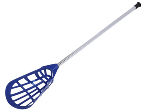 lot 4760 image: Lot of 2 Complete Lacrosse Stick Lightweight Portable Aluminum Alloy and Plastic Lacrosse Complete Stick with Professional Head Women Lacrosse Starter Stick for Lacrosse Training Blue