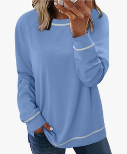 lot 4764 image: KISSMODA Womens Oversized Sweatshirts Crew Neck Long Sleeve Shirts Casual Loose Pullover